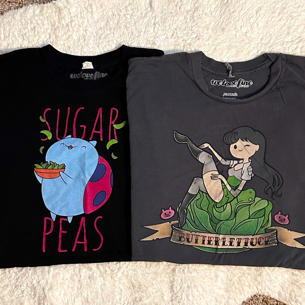 We Love Fine Bravest Warriors T-Shirt Bundle - Sugar Peas / Butter Lettuce